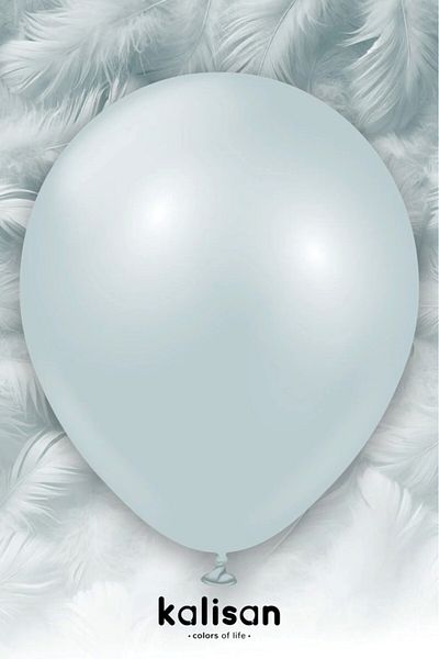 BeySüS Aura Collection Ice Blue Balloon (Ice Blue) - 12 Inch - 5 Pieces