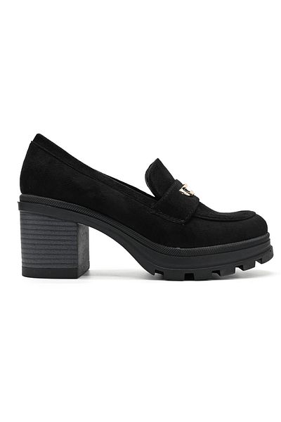 Tmall Women's casual shoes, Made of eco-leather, With thick heel, P1248, Black