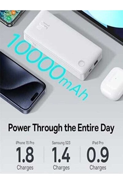 EYKA Base us Airpow Lite Power 10.000MAH 15W Powerbank - Beyaz