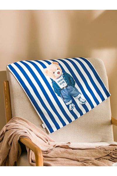 LC Waikiki Lcw Home Mixed Bear Teddy Printed Throw Pillow Cover 45X45 cm