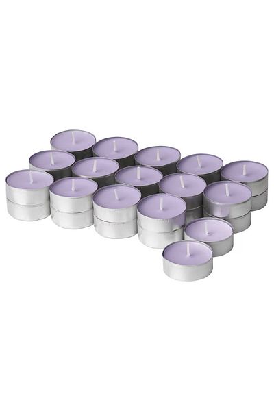 IKEA Small scented candle, flower basket/purple, 3.5 cm