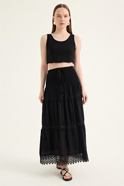 HomeStore Suknja sa čipkastim obrubom