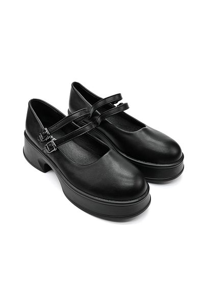 Tmall Women's casual shoes, Made of eco-leather, P1252, Black