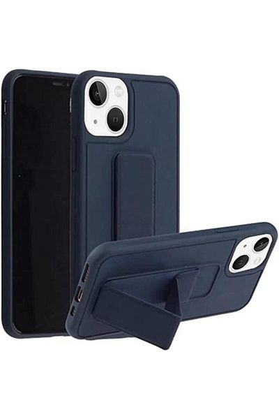 Generic Case Cover For iPhone 13 Pro with Magnetic Stand & Holder, Premium Silicone Hand Strap and Grip