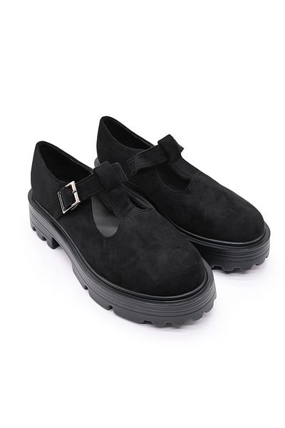 Tmall Women's Casual Shoes, Made Of Eco-suede Leather, P1249, Black