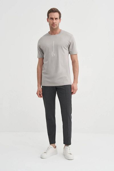 Cazador Tricou din bumbac cu decolteu normal