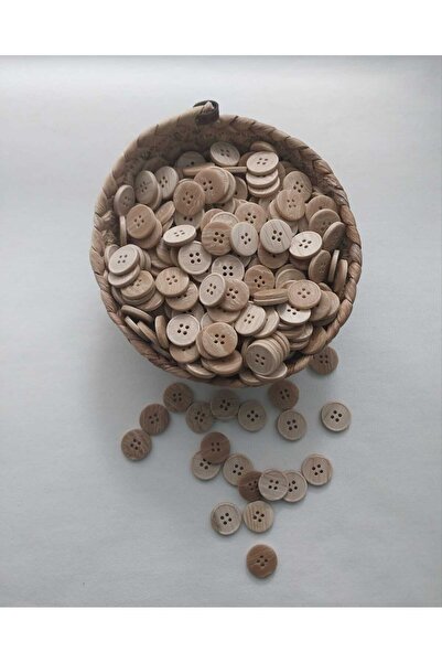 Tasarım زر من البوليستر بقطر 2 سم وقطره 2 سم وقطره خشب 20 قطعة.