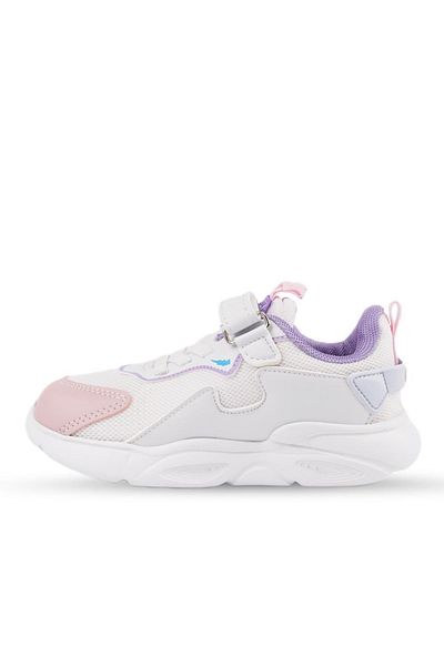 AYK'S White-Powder Mesh Children's Sports Shoes Ruby P