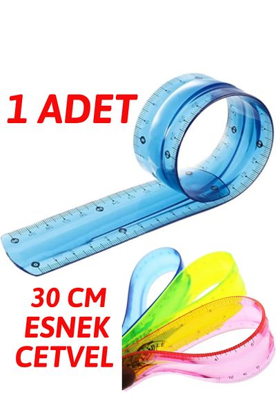 nistabolje Flexible Ruler Unbreakable Ruler 30 Cm Mixed Colors