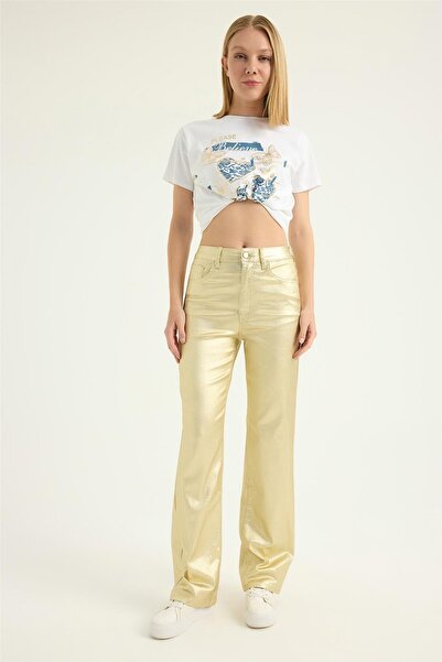 HomeStore Παντελόνι με επιχρυσωμένο φινίρισμα