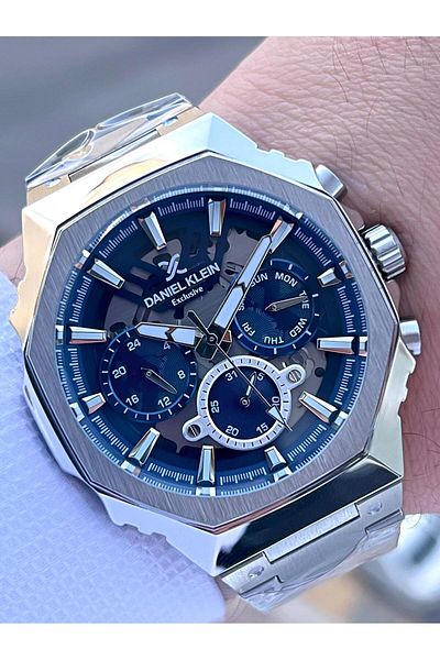 Daniel Klein Steel Case&Band Internal Functions Active 2 Years Warranty Men's Wristwatch Fg.Cl.14000.2