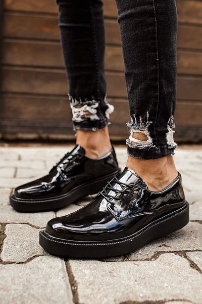 Chekich Ch001 Rst Classic Lace Men's Shoes Black
