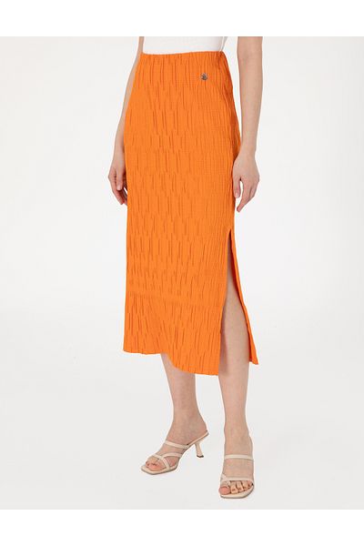 Pierre Cardin Orange Regular Fit Knitted Skirt 50301436-Vr051