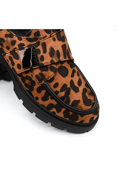 Tmall Pantofi casual de dama,Din piele ecologica intoarsa,P1245,Leopard
