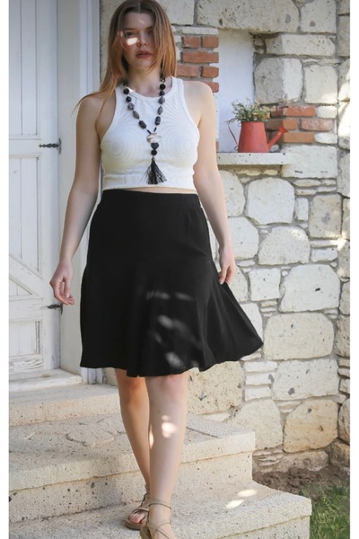 DAPHN Kadın Çıtır Şort Etek - Müslin Kumaş, Günlük Kullanım İçin İdeal