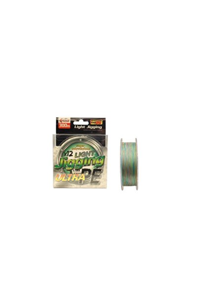 CAPTAIN Light Jigging 12X Ultra PE 12 pletena jig struna 300m višebojna 0.18mm