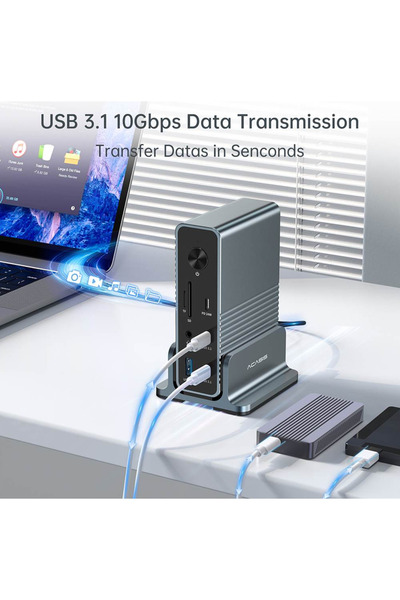 Acasis DS7A15 - 15 in 1 Thunderbolt 4, 10Gbps, 4K@60Hz, 2x HDMI, 1x DP, Gigabit Ethernet,