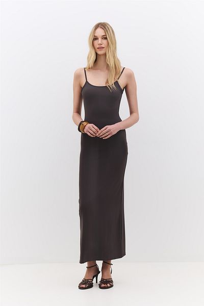 No Matter What Rope Strap Maxi Dress