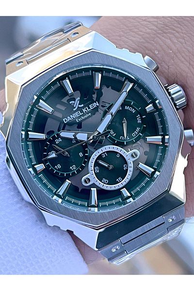 Daniel Klein Steel Case&Band Internal Functions Active 2 Year Warranty Men's Wristwatch Fg.Cl.14000.3