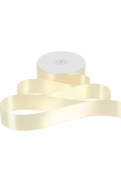 serap çiçekçilik 20 μέτρα Κρεμ Χρώμα Φαρδιά Σατέν Κορδέλα 20 M. 2,5 εκ. Κρεμ Κορδέλα