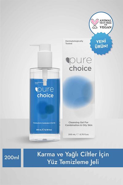 Pure Choice Facial Cleansing Gel for Mixed and Oily Skin 200 ml