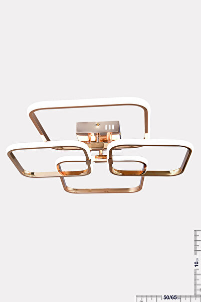 HİRALUCE Milano 3 Renk Kumandalı Ve Dimmerli Gold ( Sarı Beyaz Ve Gün Işığı ) Kristal Taşlı Led Avize