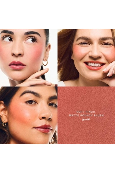 Rare Beauty by Selena Gomez Soft Pinch Matte Bouncy Blush – Shade: Worth - True Rose, 6.4g