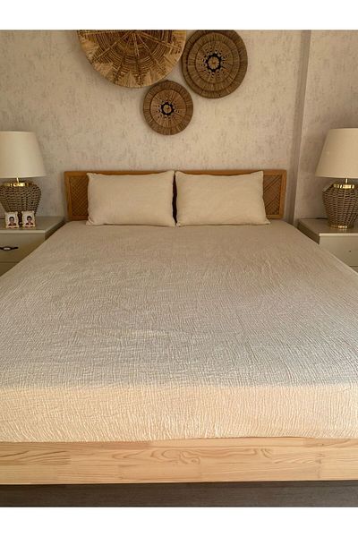 Befera Design Muslin 2-Piece Pillow Case 100% Cotton Non-Ironing 50X70 cm Ecru