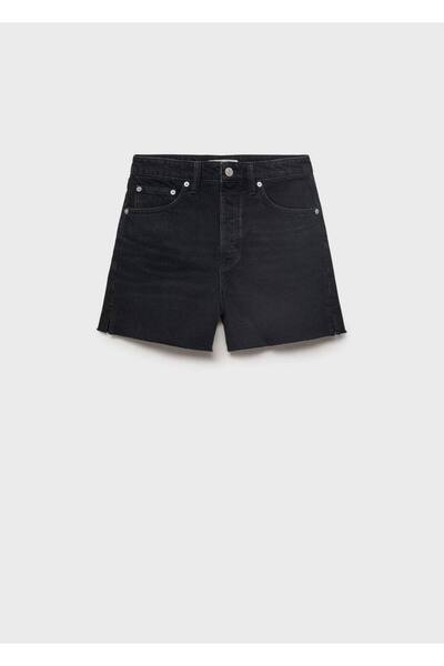 MANGO Woman Paçaları dikişsiz denim şort