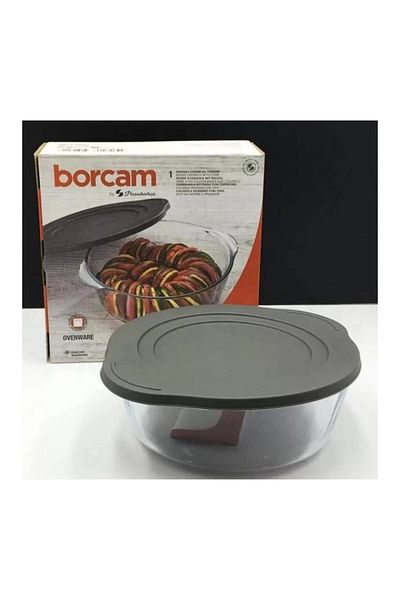 Paşabahçe 59001 Gray Lid Pyrex Oven Container 2100Cc