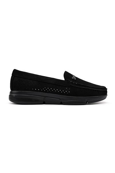 Tmall Women's Casual Shoes, lightweight, made of ecological leather, with natural leather insole, p1265, black