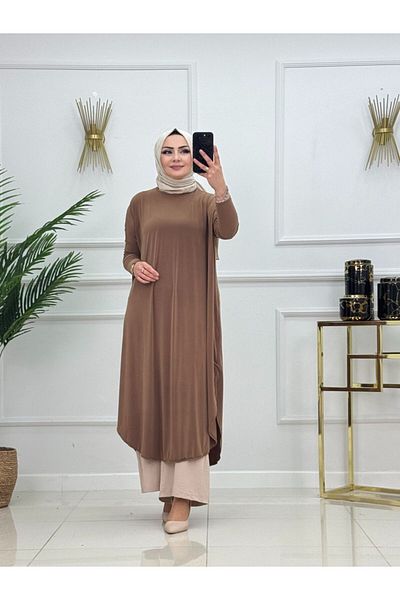 VALENS BOUTİQUE Women's Hijab Tunic Sandy Fabric