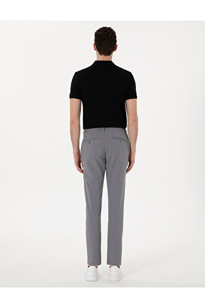 Pierre Cardin Gri Slim Fit Gofre Kanvas Pantolon 50308099-VR024
