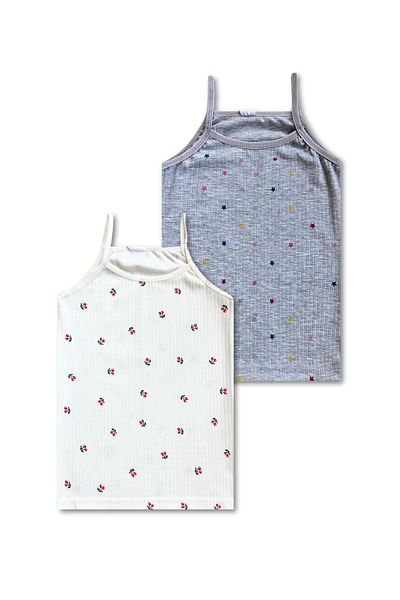 GizaKids 100% Cotton Girls' Undershirt Undershirt Underwear Set of 6