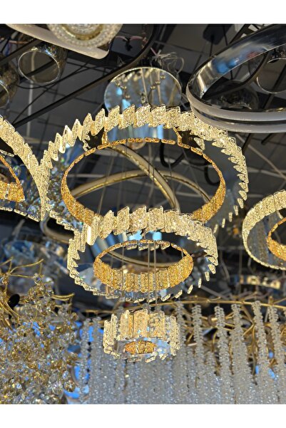 Led 3 KAT KRİSTAL LÜX SLAON AVZİESİ 3 IŞIK SEÇENEĞİ