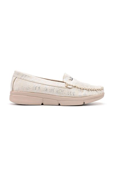 Tmall Women's casual shoes, Lightweight, Made of eco-leather, With natural leather insole, P1263, Beige