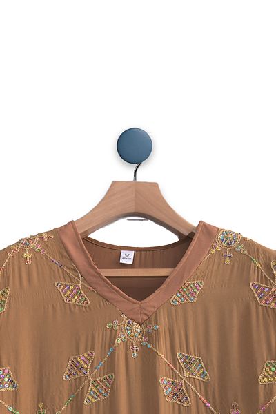 Lilo Co NoirGleam Embroidered Dress