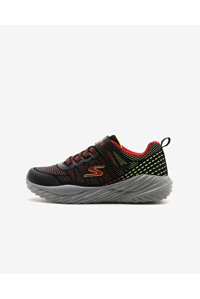 SKECHERS NİTRO SPRİNT - KARVO Büyük Erkek Çocuk Siyah/Kirmizi Spor Ayakkabı 4...
