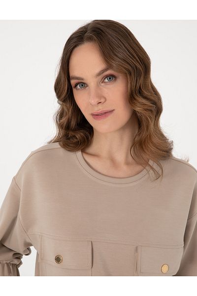 Pierre Cardin Sand Comfort Fit Sweatshirt 50301327-Vr085