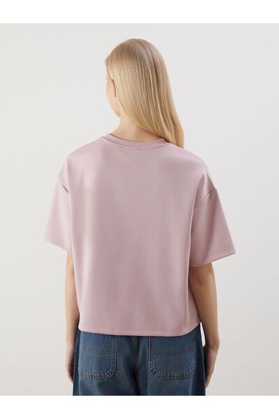 LC Waikiki Γυναικείο Oversize T-Shirt με λαιμόκοψη Crew Neck