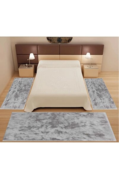 BEĞENDİ HOME Peluş Yatak Odası Halısı 3lü Yatak Odası Seti Post Puff /80x 140...