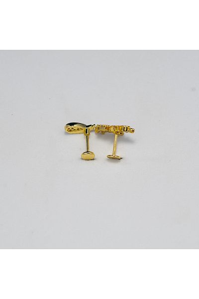 Piercing by Sever Combined Wing and Pegasus Unicorn Steel Piercing… Gold Color, Transparent Stones (Targus Helix Conch Flat)