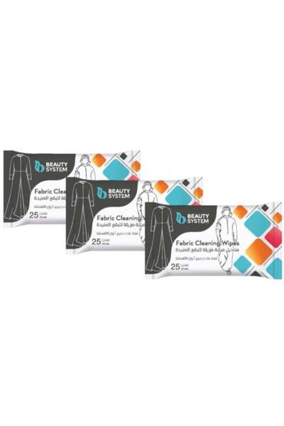 BEAUTY SYSTEM Wet Wipes for Stubborn Stains, 25 Wipes x 3