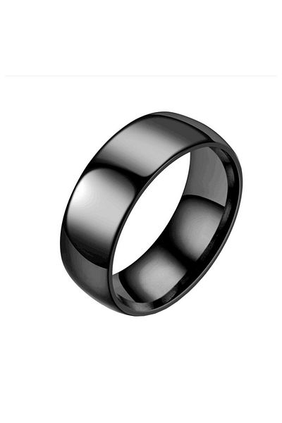 SIC MODA Inel Inox Negru Cu Reflexii SIC MODA 5103