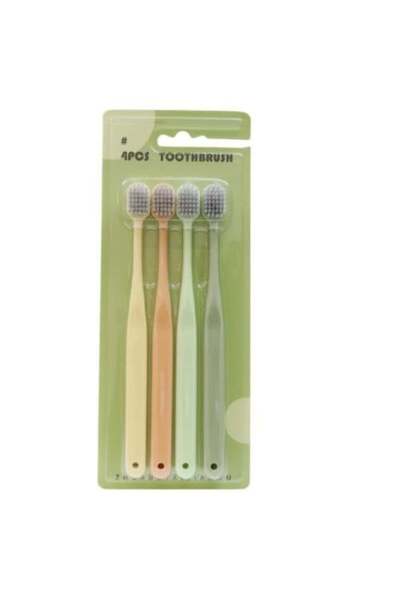 BEAUTY SYSTEM Soft Toothbrush Set by Beauty System, 4 Pieces (Random Color)