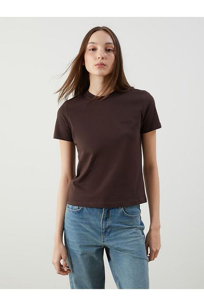 LC Waikiki Crew Neck Embroidered Women's T-Shirt