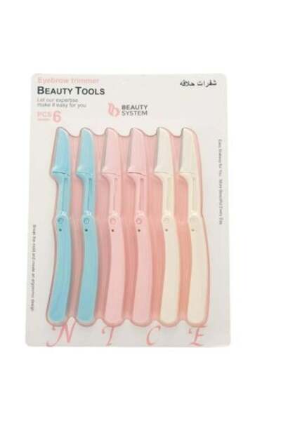 BEAUTY SYSTEM شفرات حلاقة لإزالة الشعر من بيوتي سيستم، 6 قطع