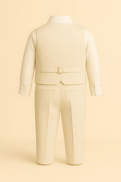 DUBAİ ÇOCUK Rkek Children's Vest with Chain 6 Buttons Bow Tie Tuxedo Suit