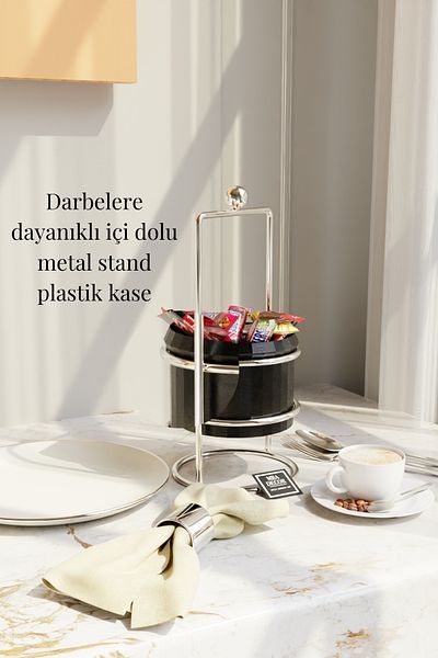 mba decor metal bending art Mba Decor Black Silver Sugar Bowl – Modern Pedestal Presentation Bowl & Turkish Delight Bowl |   Decorative Gift