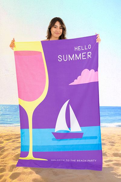 Caymoon Τυπωμένη Πετσέτα Παραλίας Oversized 100x170cm